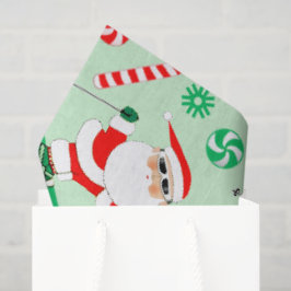 Papel De Seda Navidad Esquiando Vacaciones