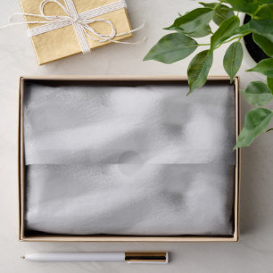 Papel De Seda Navidad glamurosa y elegante plateada