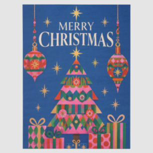 Papel De Seda Navidad moderna, tipografía negrita de Feliz Navid