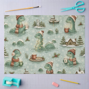 Papel De Seda Navidad Nessie Monstruo del Lago Ness Acogedores C