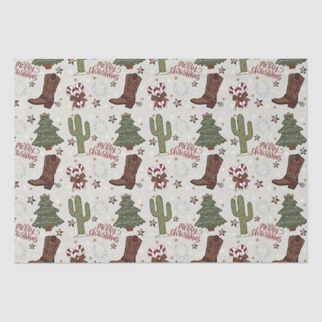 Papel De Seda Navidad occidental  (Anverso)