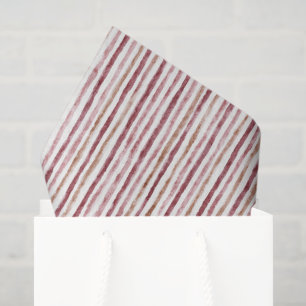 Papel De Seda Navidad Rayas Rosadas Rojas Blancas