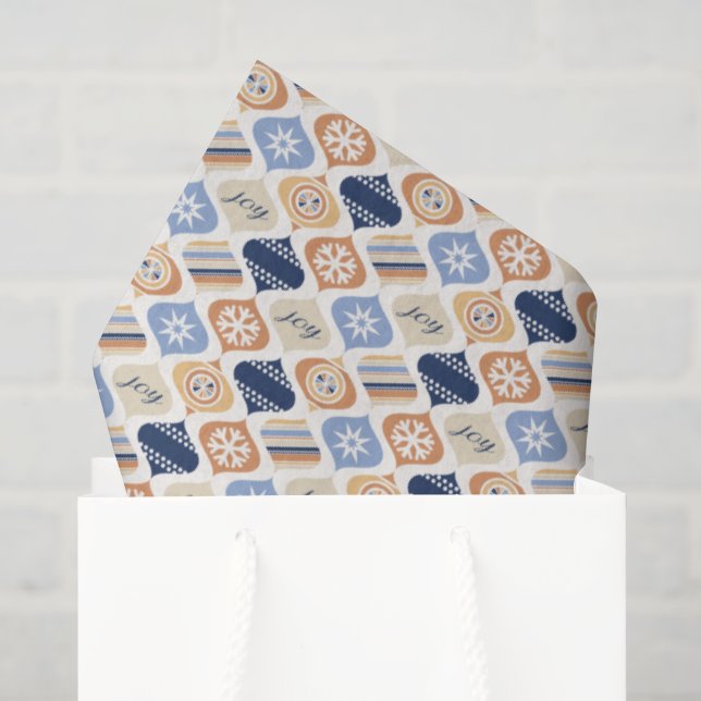 Papel De Seda Navidad Retro de Lujo (Bolsa de regalo)
