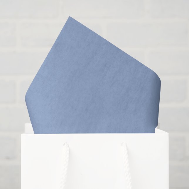 Papel De Seda Navidad Retro de Lujo - Azul Invernal (Bolsa de regalo)