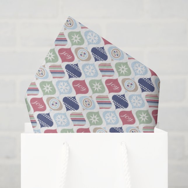 Papel De Seda Navidad Retro Vintage de Lujo (Bolsa de regalo)