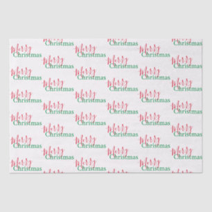 Papel De Seda Navidad tradicional roja y verde dulce