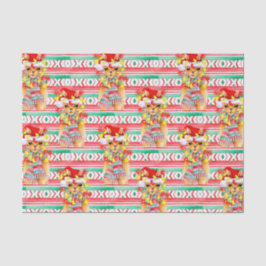 Papel De Seda Navidad vacaciones Patrón de acuarela Llama