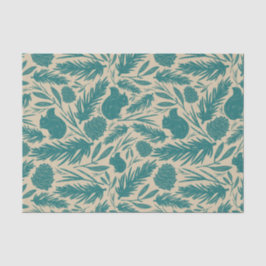 Papel De Seda Navidades acogedores de Blue Retro Encanto