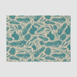 Papel De Seda Navidades acogedores de Blue Retro Encanto