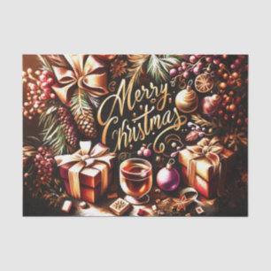 Papel De Seda Navidades acogedores y cálidos de chocolate calien