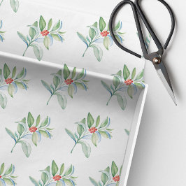 Papel De Seda Navidades acuarela magenta