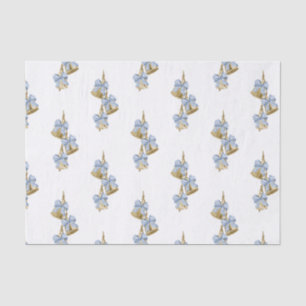 Papel De Seda Navidades acuáticos Blue Chinoiserie Bow Bells