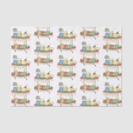 Papel De Seda Navidades acuáticos Champán Bar Cart