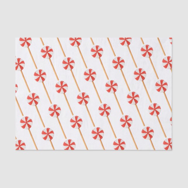 Papel De Seda Navidades acuáticos Copas de pasteles de menta de  (Anverso)