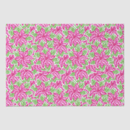 Papel De Seda Navidades adorables rosados y verdes