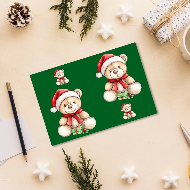 Papel De Seda Navidades adorables Teddy Bear (Subido por el creador)