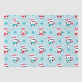 Papel De Seda Navidades adoran pingüino de invierno