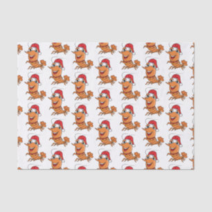 Papel De Seda Navidades alegres, camarones, personalizado ilustr