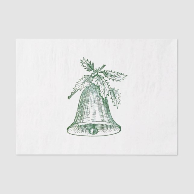 Papel De Seda Navidades amordazan con Holly (Anverso)