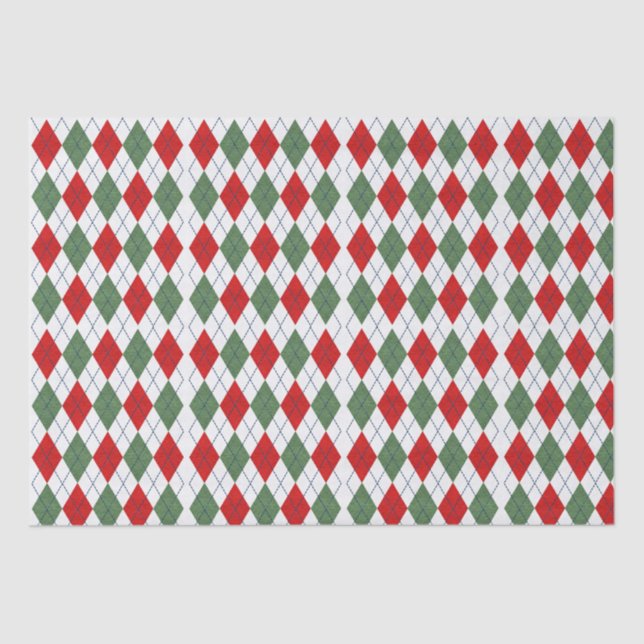 Papel De Seda Navidades Argyle (Anverso)