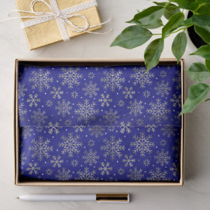 Papel De Seda Navidades azules de la Marina de moda con elegante