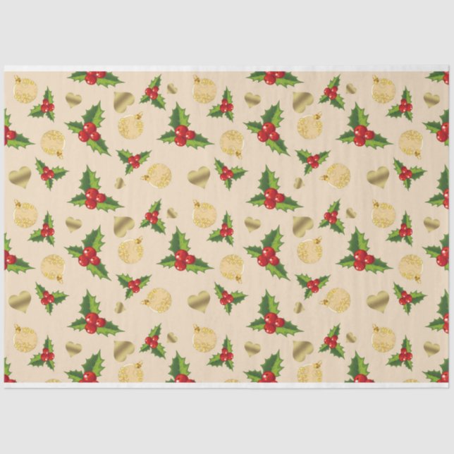 Papel De Seda Navidades Berries Design Series 9 (Anverso)