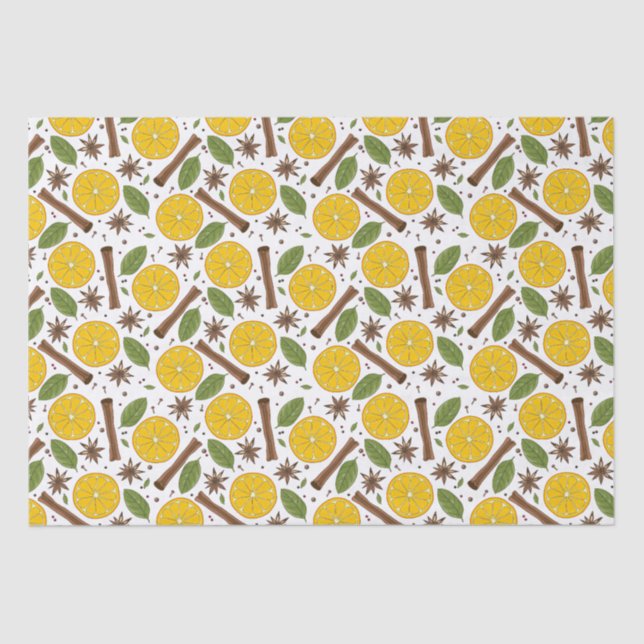 Papel De Seda Navidades blanco picante de vino (Anverso)