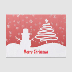 Papel De Seda Navidades blancos árbol de invierno maravilla de s