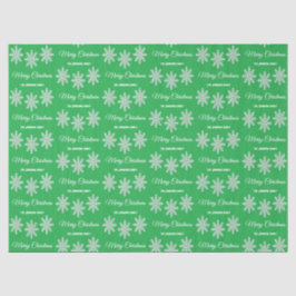 Papel De Seda Navidades blancos copos de nieve Feliz Navidad ver