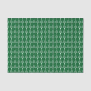 Papel De Seda Navidades blancos gritan árboles en un fondo verde