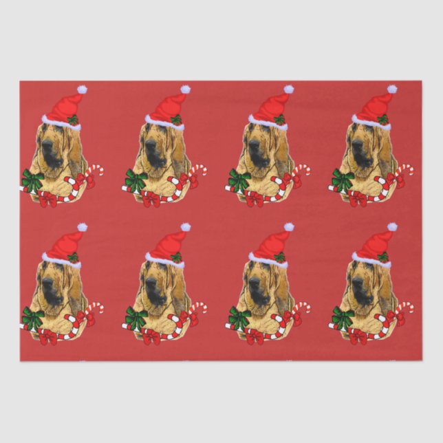 Papel De Seda Navidades Bloodhound (Anverso)