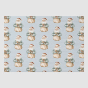 Papel De Seda Navidades Blue Green Santa