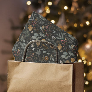 Papel De Seda Navidades botánicos de invierno de Moody