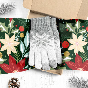 Papel De Seda Navidades Botánicos de Poinsettia