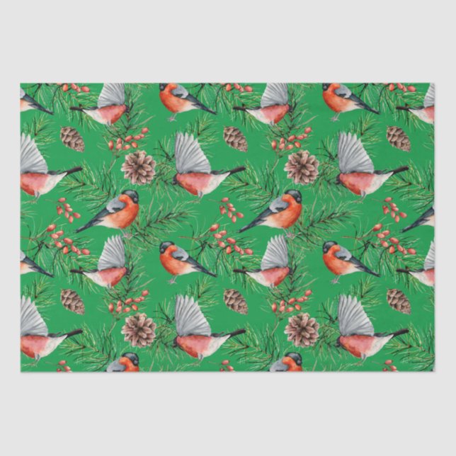 Papel De Seda Navidades Bullfinch (Anverso)