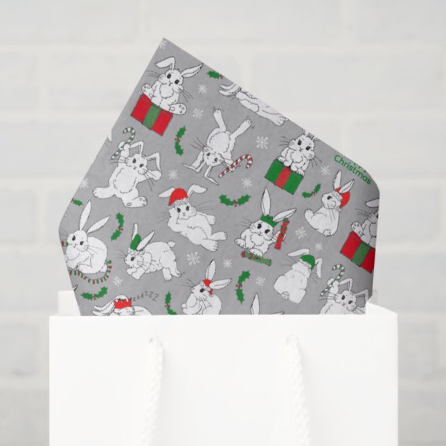 Papel De Seda Navidades Bunnies (Bolsa de regalo)