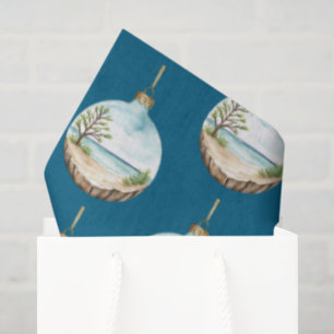 Papel De Seda Navidades caprichosos Bauble Driftwood