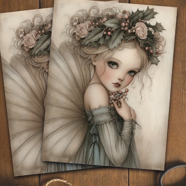 Papel De Seda Navidades caprichosos: Holly de hadas y desenlace  (Subido por el creador)