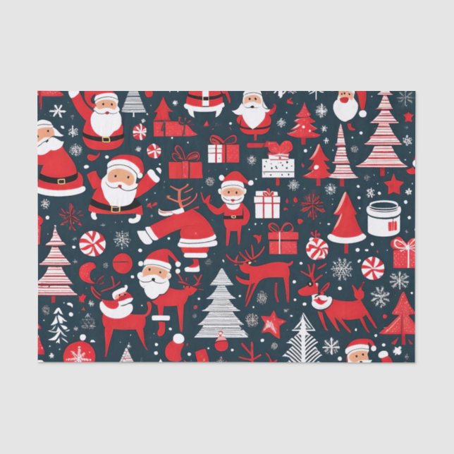 Papel De Seda Navidades caprichosos: Sé bueno o escribiré (Anverso)