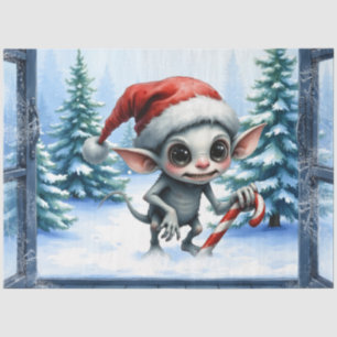 Papel De Seda Navidades caprichosos se codean con Candy Cane.