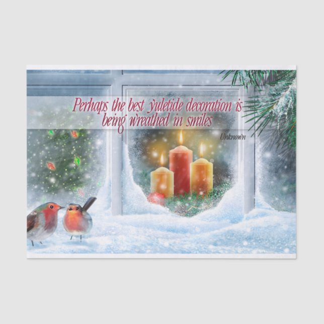 Papel De Seda Navidades citan "Sonrisas" Inspiradoras (Anverso)