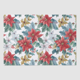 Papel De Seda Navidades Classic Poinsettia