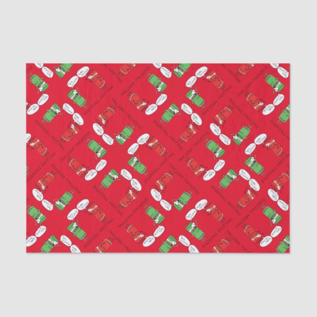 Papel De Seda Navidades cocinando especias divertidas para el ch (Anverso)