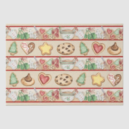 Papel De Seda Navidades Cookies Tejido De Envoltura