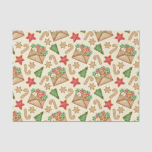 Papel De Seda Navidades Cookies y Cartas de Gingerbread