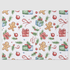 Papel De Seda Navidades cortos hombre de pan de jengibre
