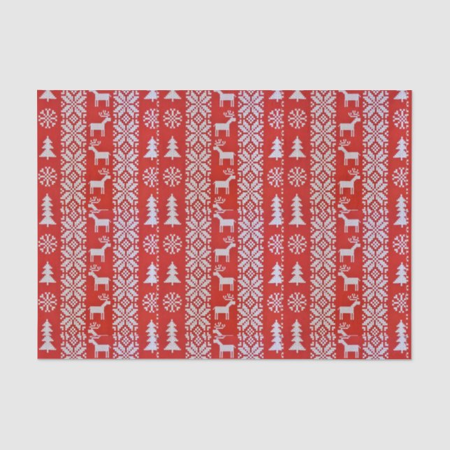 Papel De Seda Navidades Cross Stitch (Anverso)