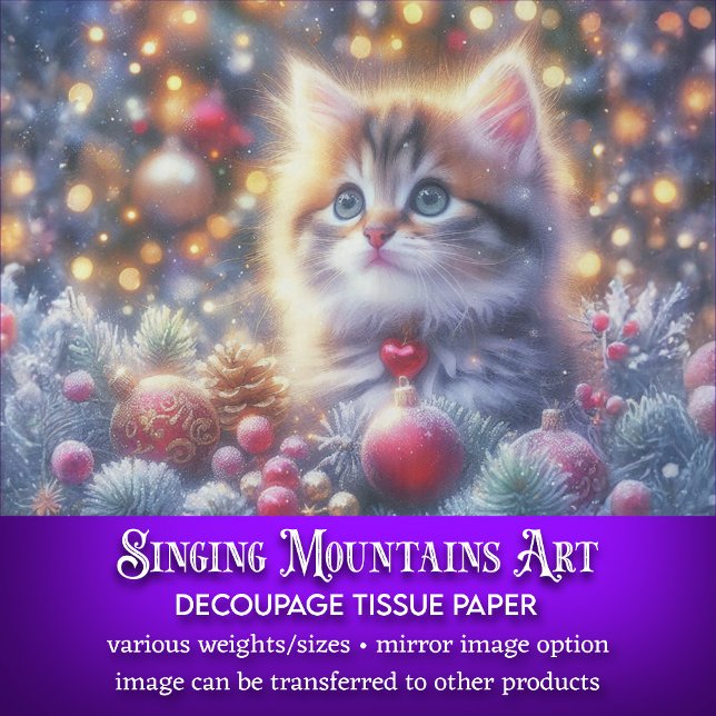 Papel De Seda Navidades curos Kitty Craft Decoupage (Subido por el creador)