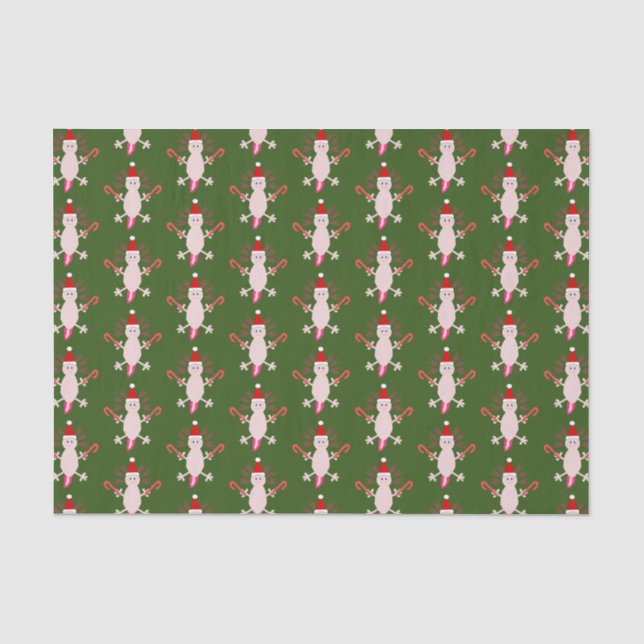 Papel De Seda Navidades Cute Axolotl Patterl (Anverso)