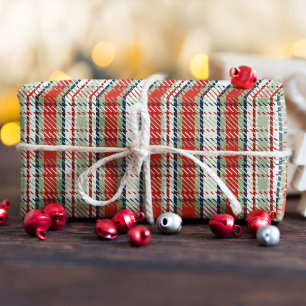 Papel De Seda Navidades Cute el patrón rojo de plástico verde de